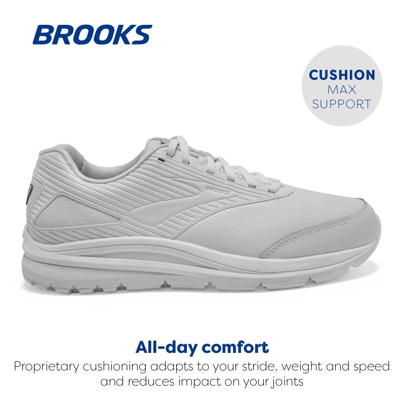 Brooks Women's Addiction Walker 2 Walking Shoe - White/White - 8.5 X-Wide - Image 3